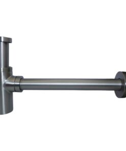 SOF Round Bottle Trap Brushed Stainless Steel