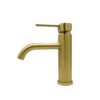 Sienna Short Basin Mixer - Brushed Brass