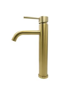 Sienna High Basin Mixer - Brushed Brass