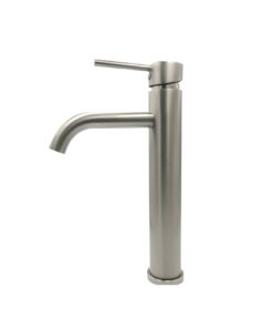 Sienna High Basin Mixer - Brushed Stainless Steel