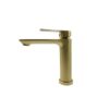 Capri Short Basin Mixer Brushed Brass