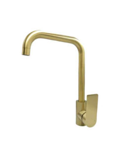 Capri Kitchen Mixer Brushed Brass