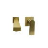 Capri Wall Mount Basin Mixer Brushed Brass
