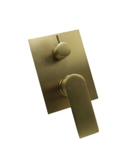 Capri Shower Mixer Concealed Diverter - Brushed Brass