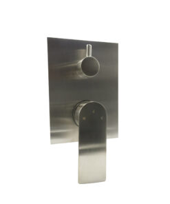 Capri Shower Mixer Concealed Diverter - Brushed Stainless Steel
