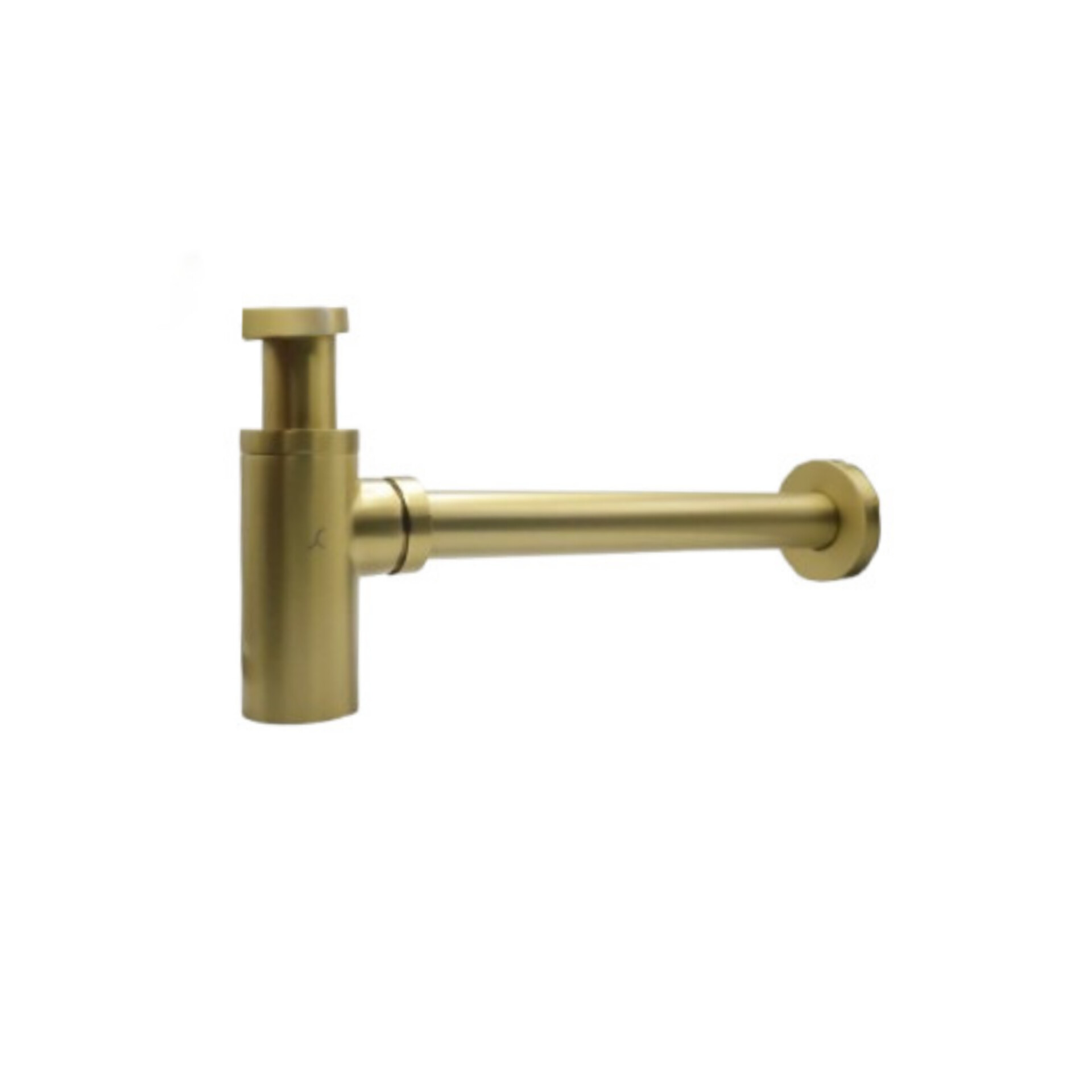 SOF Round Bottle Trap Brushed Brass