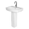 Basin & Pedestal Gold Star White