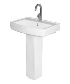 Basin & Pedestal Gold Star White