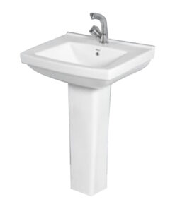 Basin & Pedestal ( Gold ) White