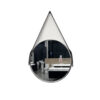 Round Mirror Black Belt 600mm